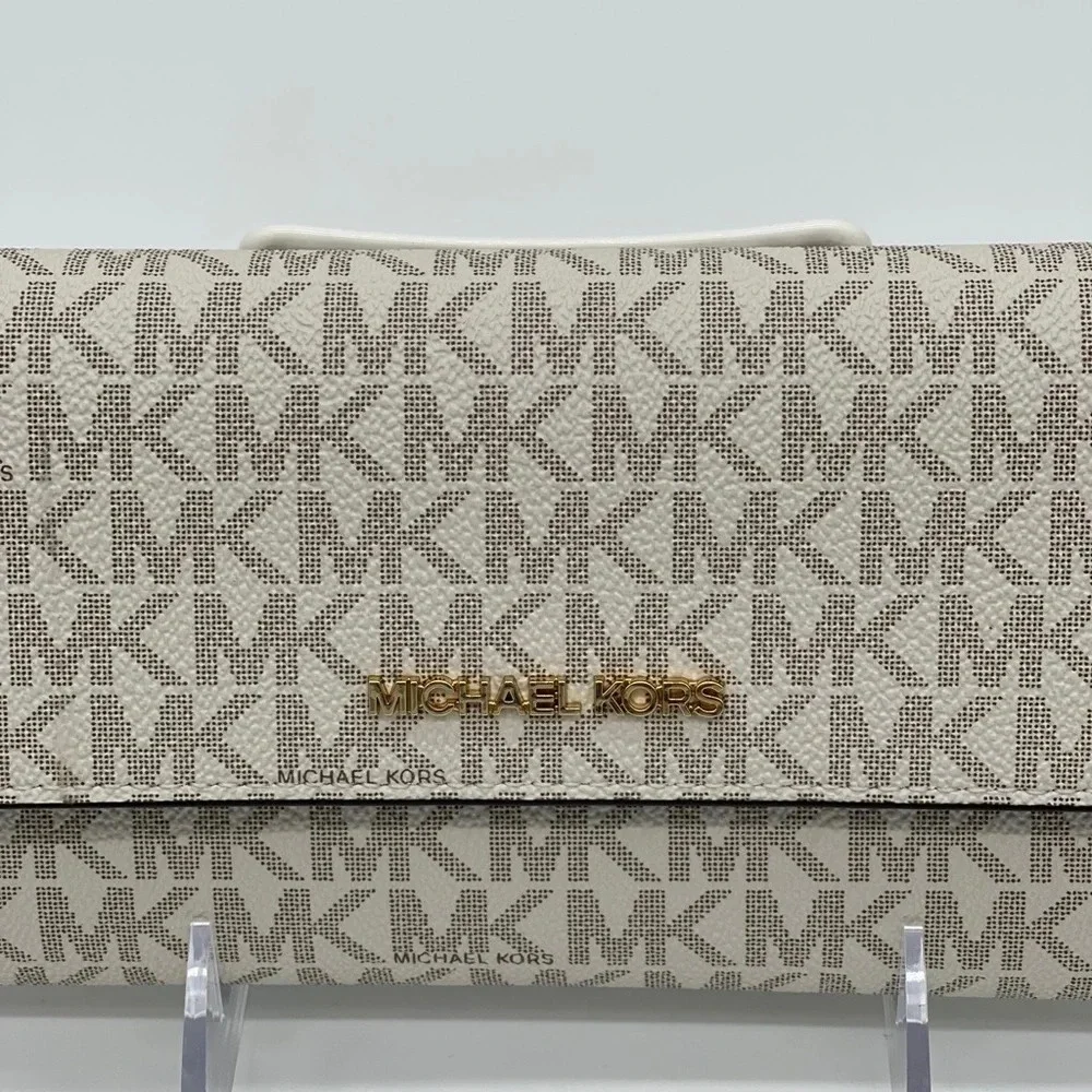 Michael Kors JST LG Trifold Vanilla Wallet